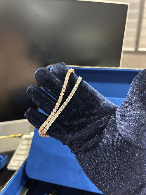 4MM TENNIS BRACELET VVS LAB CREATED MOISSANITE .925